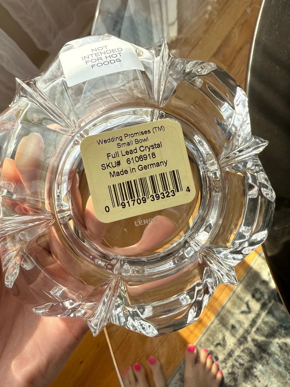 Lenox Clear Crystal  Decorative Bowl